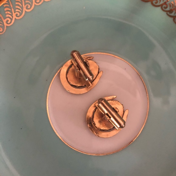 Vintage Sunstone Horseshoe Cufflinks - Picture 8 of 9